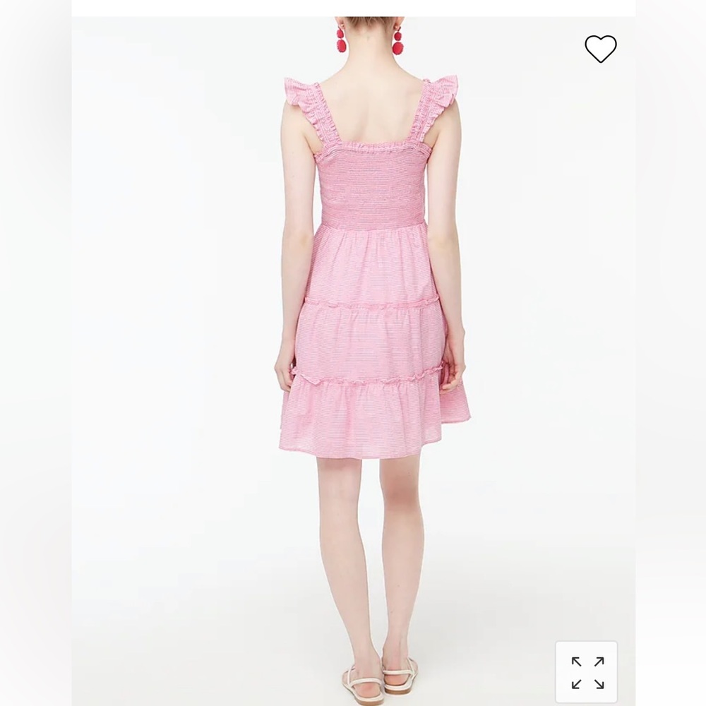 ✨NWT J. Crew Striped Smocked Tiered Mini Dress✨ - Picture 3 of 5